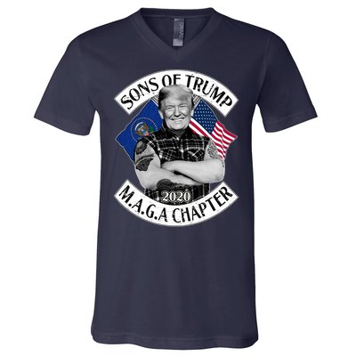 Sons of Trump 2020 MAGA Chapter V-Neck T-Shirt