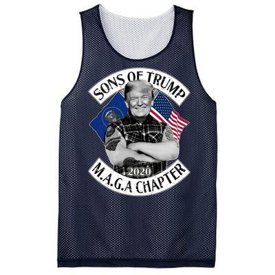 Sons of Trump 2020 MAGA Chapter Mesh Reversible Basketball Jersey Tank