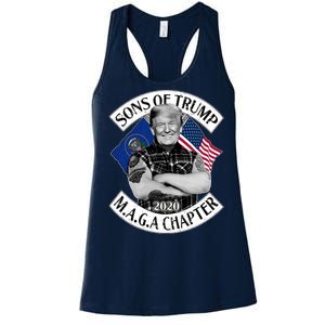 Sons of Trump 2020 MAGA Chapter Women's Racerback Tank