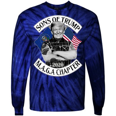 Sons of Trump 2020 MAGA Chapter Tie-Dye Long Sleeve Shirt