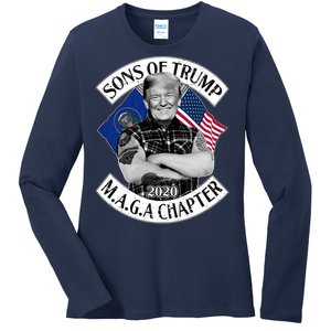 Sons of Trump 2020 MAGA Chapter Ladies Long Sleeve Shirt