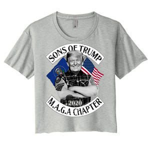 Sons of Trump 2020 MAGA Chapter Women's Crop Top Tee