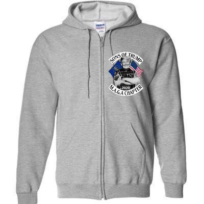 Sons of Trump 2020 MAGA Chapter Full Zip Hoodie