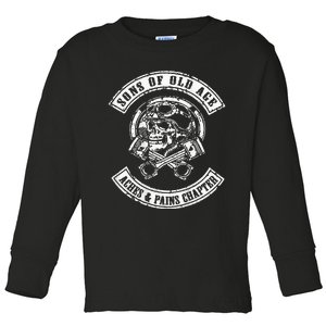 Sons Of Old Age Aches And Pains Chapter (On Back) Toddler Long Sleeve Shirt