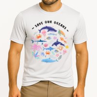 Save Our Oceans Seas, Sea Creatures, Sea Animals Protect Cooling Performance Crew T-Shirt