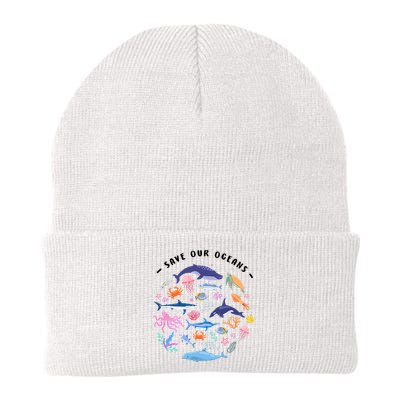 Save Our Oceans Seas, Sea Creatures, Sea Animals Protect Beanie