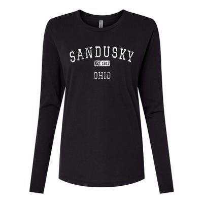 Sandusky Ohio OH Vintage Womens Cotton Relaxed Long Sleeve T-Shirt