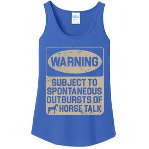 Spontaneous Outburst Of Horse Talk Horseback Riding Gift Ladies Essential Tank