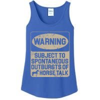 Spontaneous Outburst Of Horse Talk Horseback Riding Gift Ladies Essential Tank