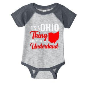 State Of Ohio ItS A Ohio Thing You WouldnT Understand Infant Baby Jersey Bodysuit