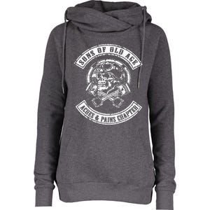 Sons Of Old Age Aches And Pains Chapter Womens Funnel Neck Pullover Hood