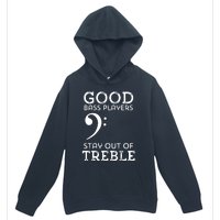 Stay Out Of Treble Funny Bass Player Bassist Music Bass Clef Urban Pullover Hoodie