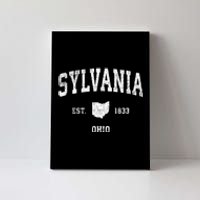 Sylvania Ohio Oh Vintage Established Athletic Sports Design Canvas