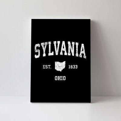 Sylvania Ohio Oh Vintage Established Athletic Sports Design Canvas