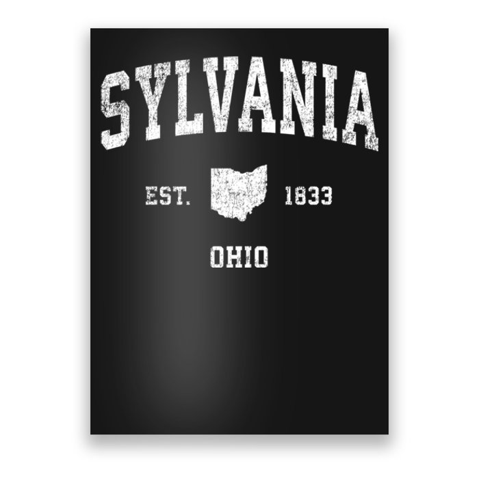 Sylvania Ohio Oh Vintage Established Athletic Sports Design Poster