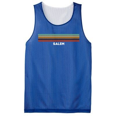 Salem Oregon Or Us Cities Of America Retro Gift Mesh Reversible Basketball Jersey Tank