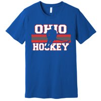 State Of Ohio Ice Hockey Player Gear Sports Coach Team Gift Premium T-Shirt