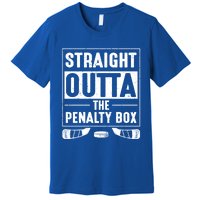 Straight Out Of Penalty Box Ice Hockey Lovers Gift Premium T-Shirt