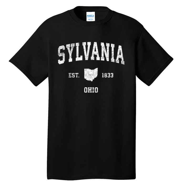 Sylvania Ohio Oh Vintage Athletic Sports Tall T-Shirt