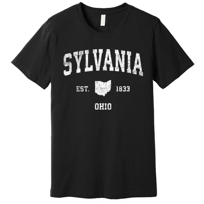 Sylvania Ohio Oh Vintage Athletic Sports Premium T-Shirt