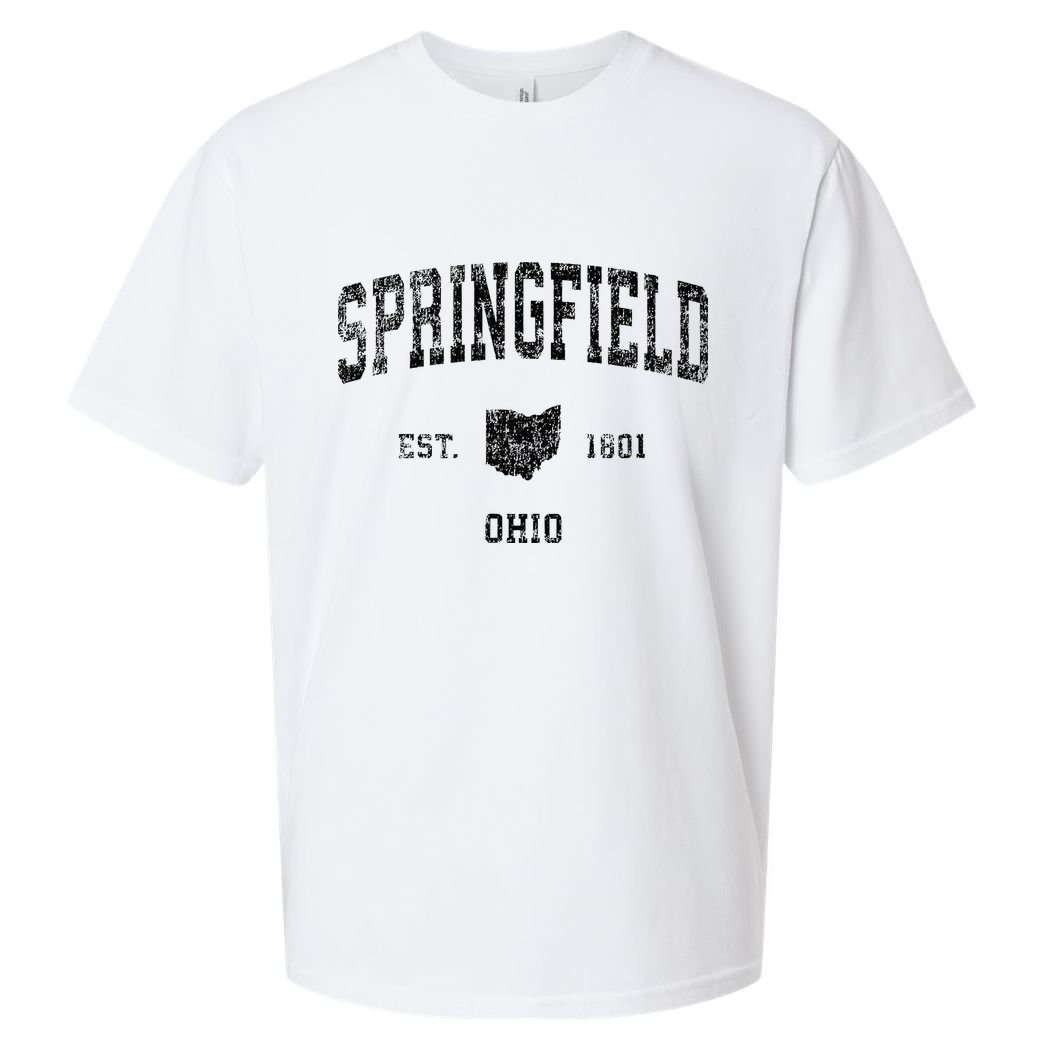 Springfield Ohio Oh Vintage Sports Sueded Cloud Jersey T-Shirt
