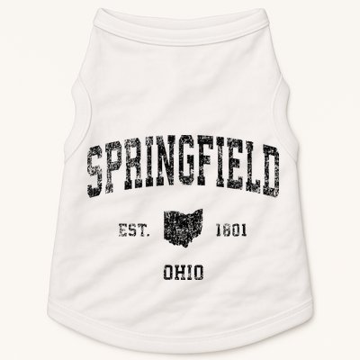 Springfield Ohio Oh Vintage Sports Doggie Tank