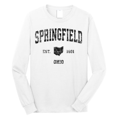 Springfield Ohio Oh Vintage Sports Long Sleeve Shirt
