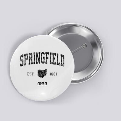 Springfield Ohio Oh Vintage Sports Button