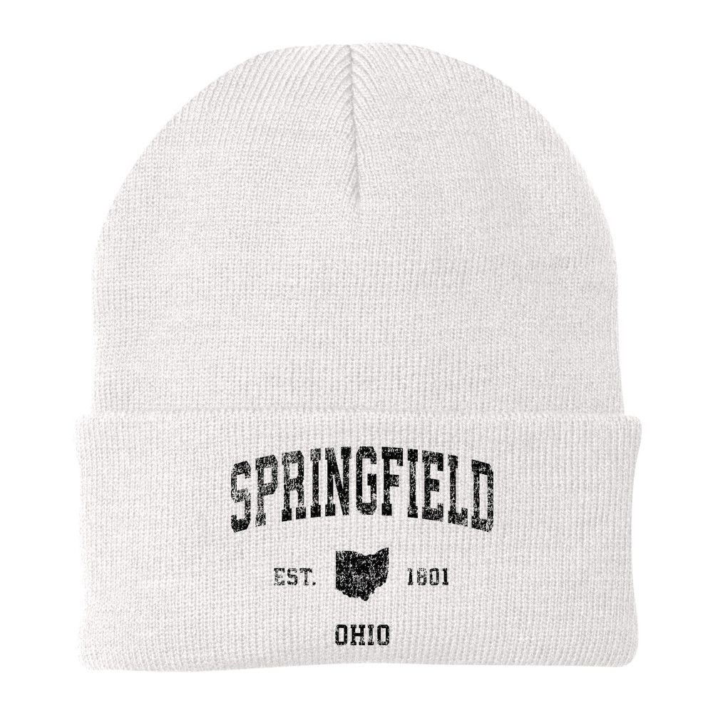 Springfield Ohio Oh Vintage Sports Beanie