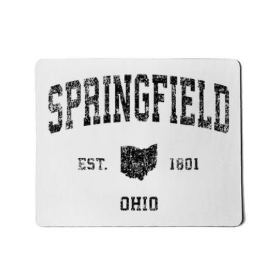 Springfield Ohio Oh Vintage Sports Mousepad