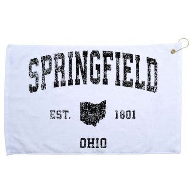 Springfield Ohio Oh Vintage Sports Grommeted Golf Towel