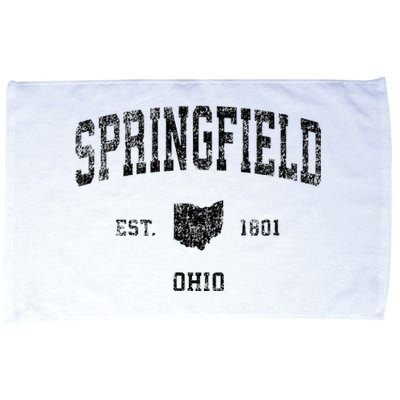 Springfield Ohio Oh Vintage Sports Microfiber Hand Towel