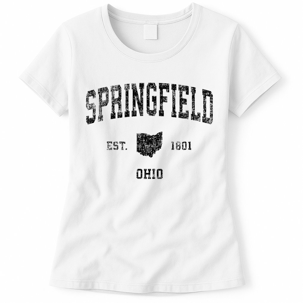 Springfield Ohio Oh Vintage Sports Womens T-Shirt