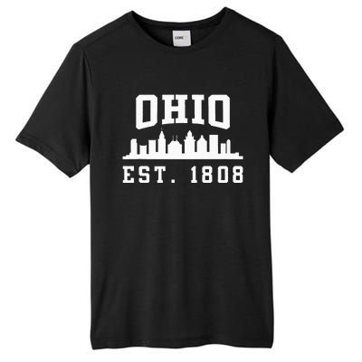 State Of Ohio Home State Lover Ohio Est. 1808 Tall Fusion ChromaSoft Performance T-Shirt