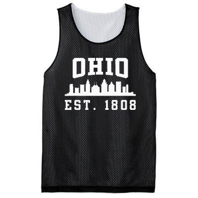 State Of Ohio Home State Lover Ohio Est. 1808 Mesh Reversible Basketball Jersey Tank