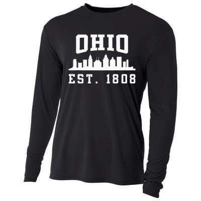 State Of Ohio Home State Lover Ohio Est. 1808 Cooling Performance Long Sleeve Crew