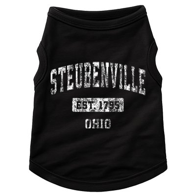 Steubenville Ohio Oh Vintage Sports Established Doggie Tank