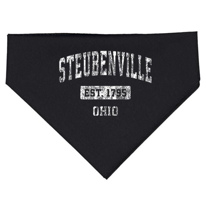 Steubenville Ohio Oh Vintage Sports Established USA-Made Doggie Bandana