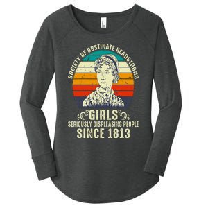 Society of Obstinate Headstrong  Jane Austen Women's Perfect Tri Tunic Long Sleeve Shirt