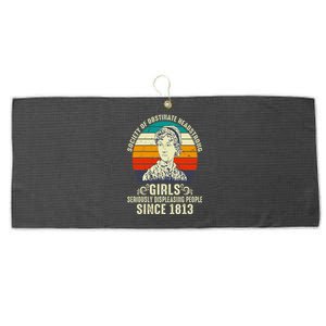 Society of Obstinate Headstrong  Jane Austen Large Microfiber Waffle Golf Towel