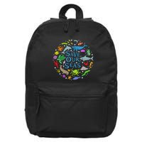 Save Our Oceans Seas Sea Creatures Sea Animals Protect 16 in Basic Backpack
