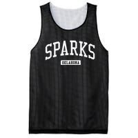 Sparks Oklahoma Ok Vintage Athletic Sports Design Mesh Reversible Basketball Jersey Tank