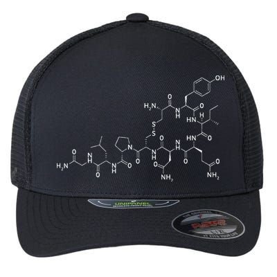 Structure Of Oxytocin Chemical Molecule Chemistry Flexfit Unipanel Trucker Cap
