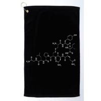 Structure Of Oxytocin Chemical Molecule Chemistry Golf Towel