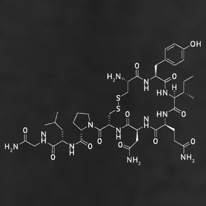 Structure Of Oxytocin Chemical Molecule Chemistry Golf Towel