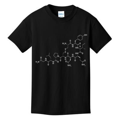 Structure Of Oxytocin Chemical Molecule Chemistry Kids T-Shirt
