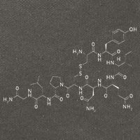 Structure Of Oxytocin Chemical Molecule Chemistry Cotton Canvas Backpack