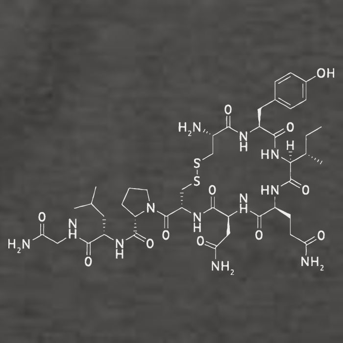 Structure Of Oxytocin Chemical Molecule Chemistry Vector Backpack