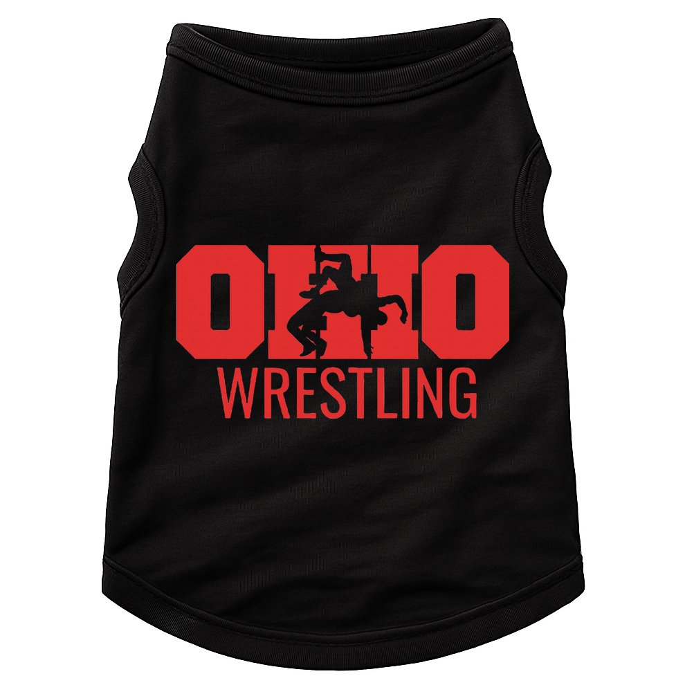 State Of Ohio Wrestling Freestyle Wrestler Gear Sports Doggie Tank