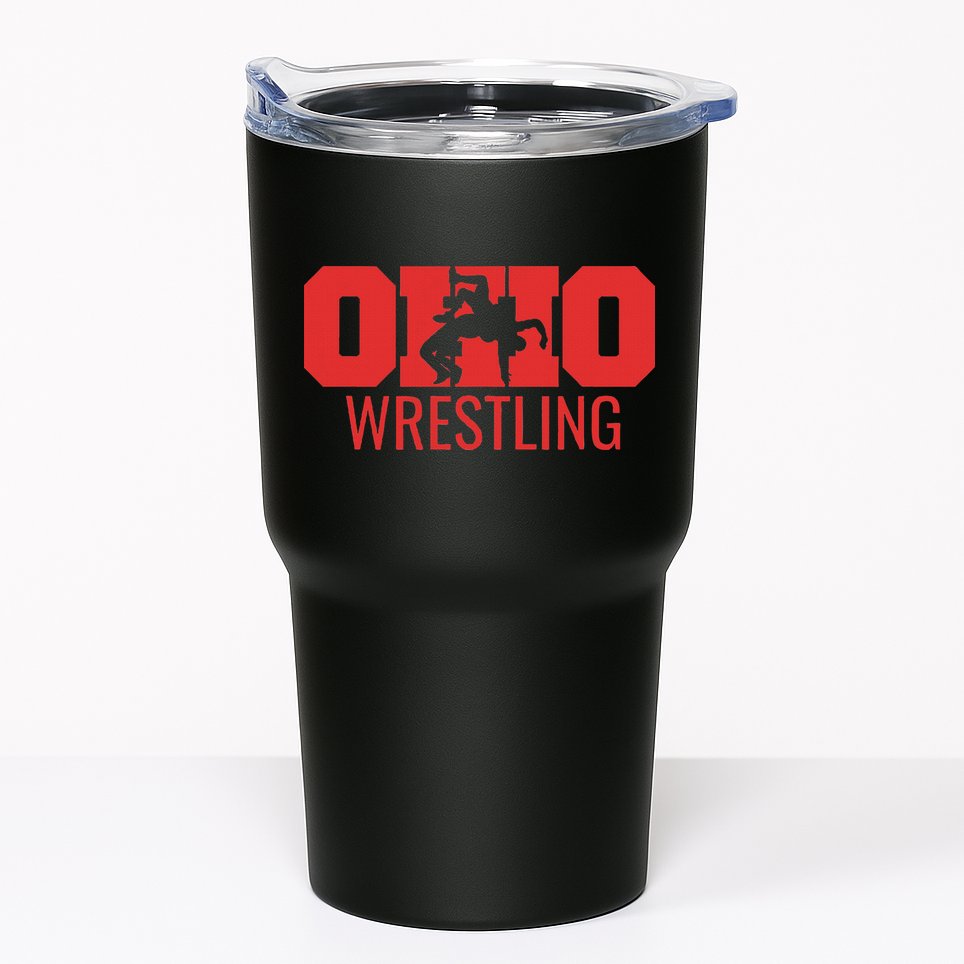 State Of Ohio Wrestling Freestyle Wrestler Gear Sports Tumbler